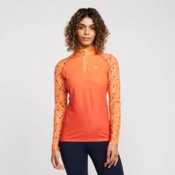 Womens Hyde Park Cross Country Shirt Orange Spot