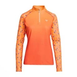 Womens Hyde Park Cross Country Shirt Orange Spot 18 Womens Hyde Park Cross Country Shirt Orange Spot -Horse Riding Equipment Store go 575383 u