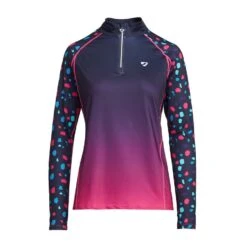 Womens Hyde Park Cross Country Shirt Pink Spot -Horse Riding Equipment Store go 575384 u