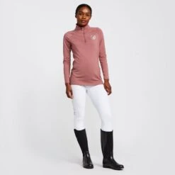 Womens Newbury Long Sleeve Base Layer Dusky Pink 13 Womens Newbury Long Sleeve Base Layer Dusky Pink -Horse Riding Equipment Store go 575385 c