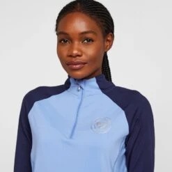 Womens Newbury Long Sleeve Base Layer Sky Blue 14 Womens Newbury Long Sleeve Base Layer Sky Blue -Horse Riding Equipment Store go 575387 d