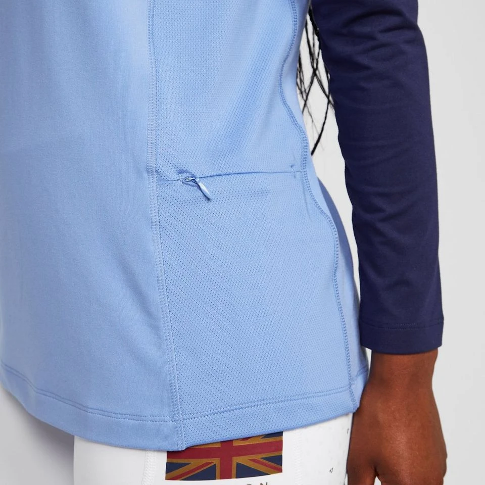 Womens Newbury Long Sleeve Base Layer Sky Blue 9 Womens Newbury Long Sleeve Base Layer Sky Blue - Image 7