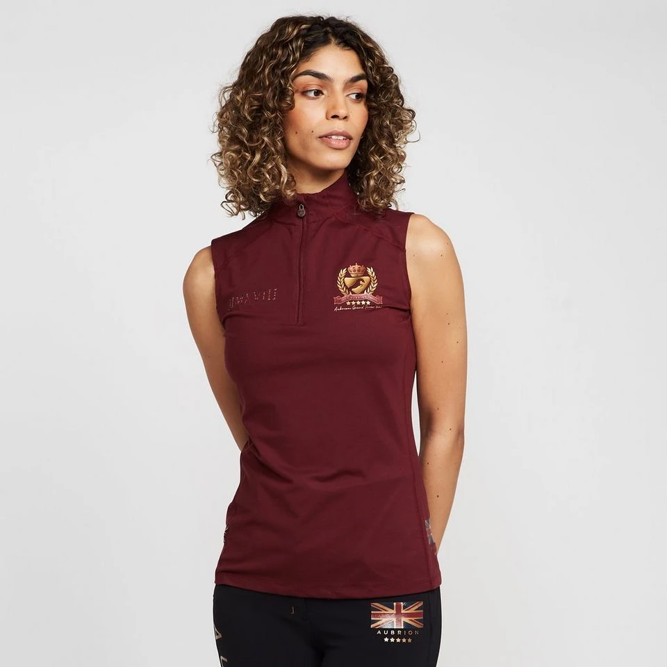 Womens Team Sleeveless Base Layer Burgundy 3 Womens Team Sleeveless Base Layer Burgundy