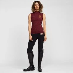 Womens Team Sleeveless Base Layer Burgundy 13 Womens Team Sleeveless Base Layer Burgundy -Horse Riding Equipment Store go 575399 c