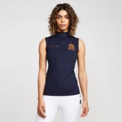 Womens Team Sleeveless Base Layer Navy