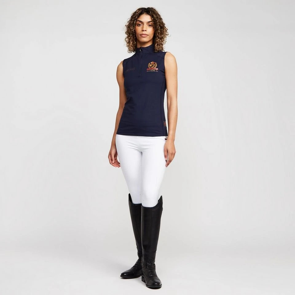 Womens Team Sleeveless Base Layer Navy 5 Womens Team Sleeveless Base Layer Navy - Image 3