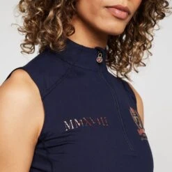 Womens Team Sleeveless Base Layer Navy 17 Womens Team Sleeveless Base Layer Navy -Horse Riding Equipment Store go 575400 e