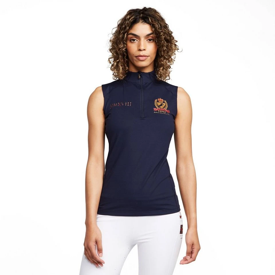 Womens Team Sleeveless Base Layer Navy 13 Womens Team Sleeveless Base Layer Navy - Image 11