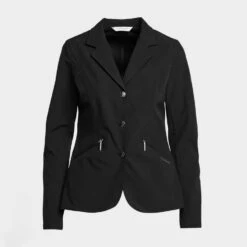 Women's Softshell Competition Jacket Black -Horse Riding Equipment Store go 576711 u