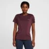 Womens Tabitha T-Shirt Burgundy Red Mahogany