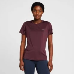 Womens Tabitha T-Shirt Burgundy Red Mahogany