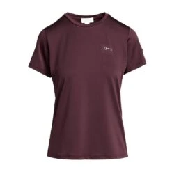 Womens Tabitha T-Shirt Burgundy Red Mahogany 14 Womens Tabitha T-Shirt Burgundy Red Mahogany -Horse Riding Equipment Store go 576936 u