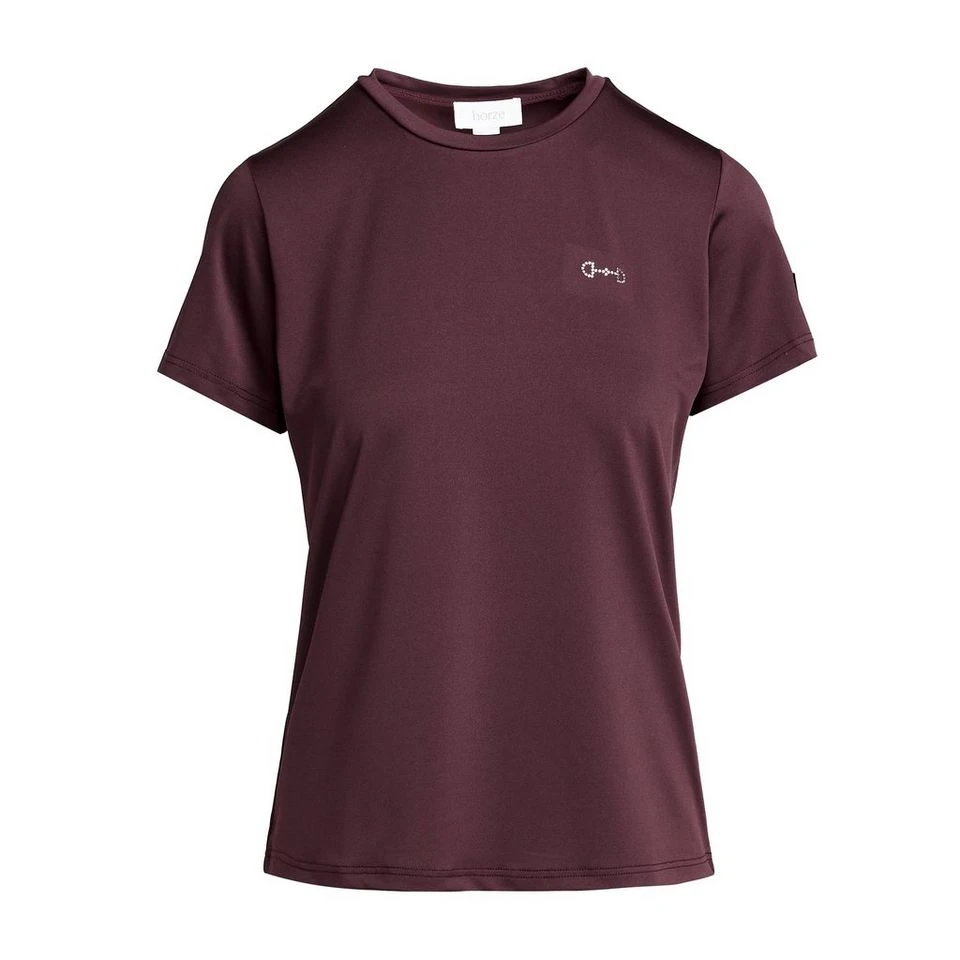 Womens Tabitha T-Shirt Burgundy Red Mahogany 8 Womens Tabitha T-Shirt Burgundy Red Mahogany - Image 6
