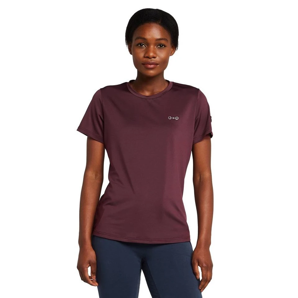 Womens Tabitha T-Shirt Burgundy Red Mahogany 9 Womens Tabitha T-Shirt Burgundy Red Mahogany - Image 7