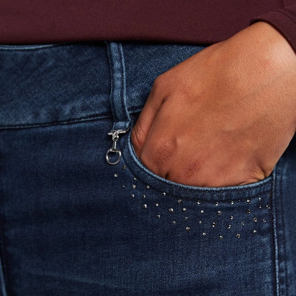 Women’s Kaia Denim Silicone Full Seat Breeches 6 Women’s Kaia Denim Silicone Full Seat Breeches - Image 4