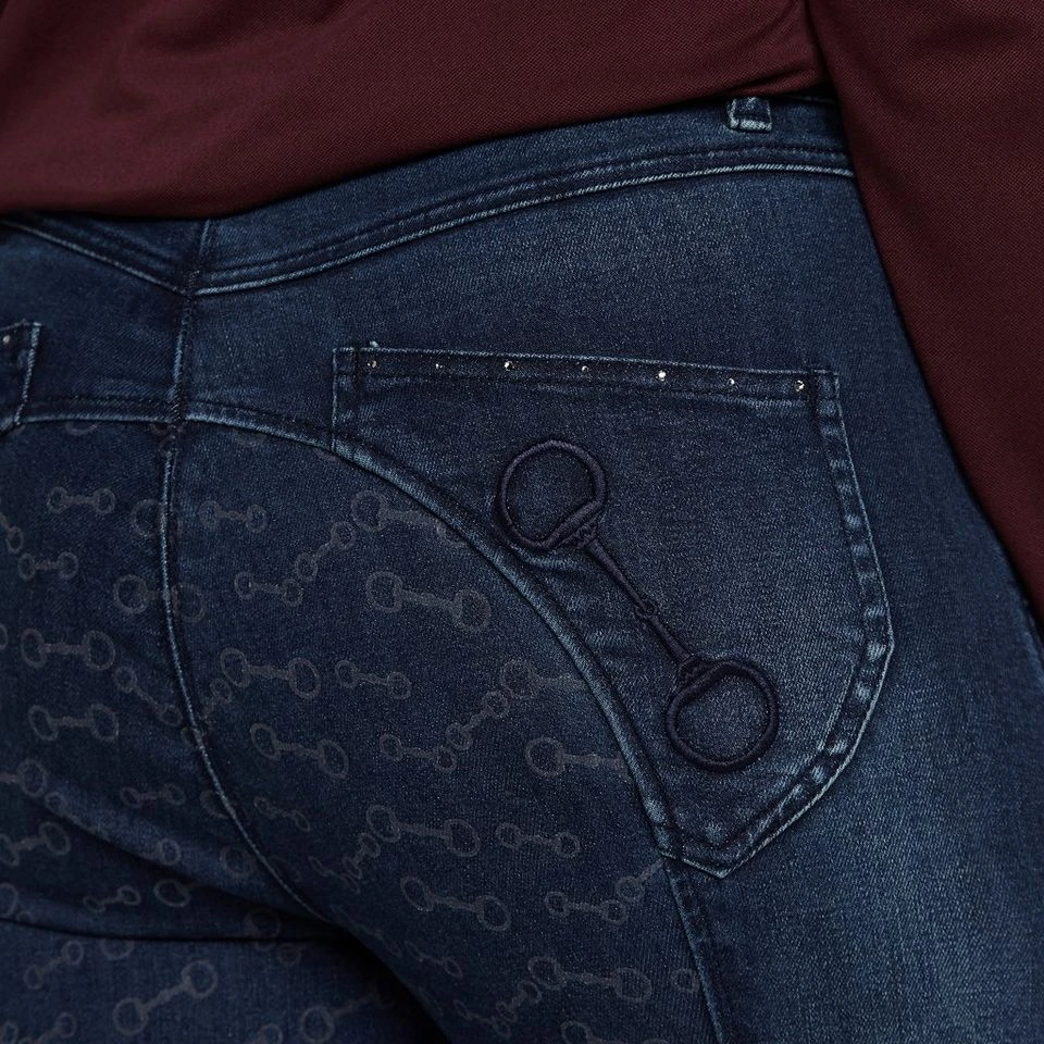 Women’s Kaia Denim Silicone Full Seat Breeches 7 Women’s Kaia Denim Silicone Full Seat Breeches - Image 5