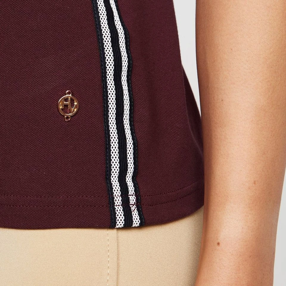 Womens Lia Sleeveless Polo Shirt Dark Berry 7 Womens Lia Sleeveless Polo Shirt Dark Berry - Image 5