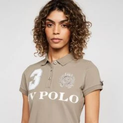 Ladies Favouritas EQ Polo Shirt Oil Green 14 Ladies Favouritas EQ Polo Shirt Oil Green -Horse Riding Equipment Store go 577060 d