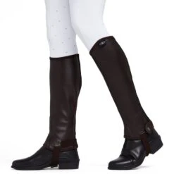 Saxon Adults Equileather Half Chaps Brown -Horse Riding Equipment Store go 579748 z