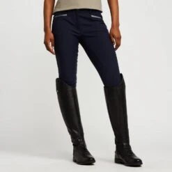 Womens El Capone Full Grip Breeches Navy