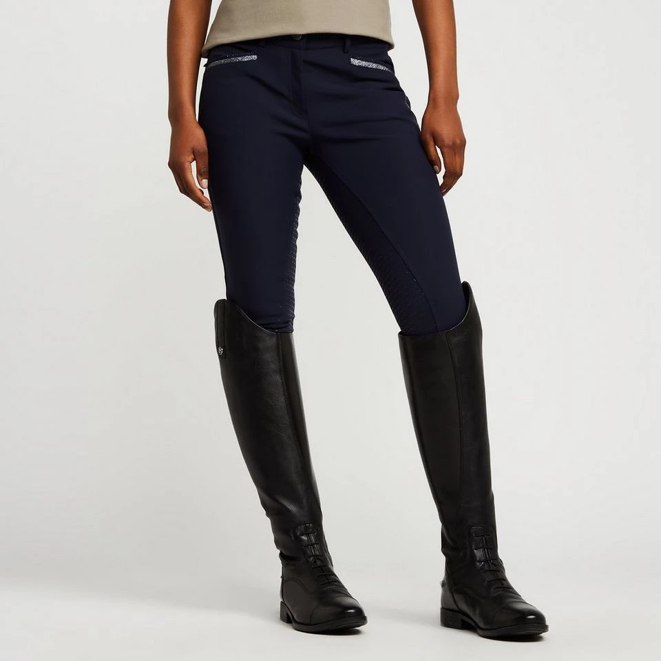 Womens El Capone Full Grip Breeches Navy 3 Womens El Capone Full Grip Breeches Navy