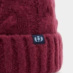 Chunky Knit Bobble Hat In Wine 8 Chunky Knit Bobble Hat In Wine -Horse Riding Equipment Store go 609986 c
