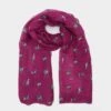 Platinum Womens Blaze Viscose Scarf Pink Animals