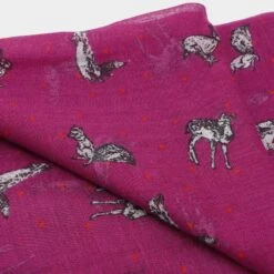 Platinum Womens Blaze Viscose Scarf Pink Animals -Horse Riding Equipment Store go 618459 c